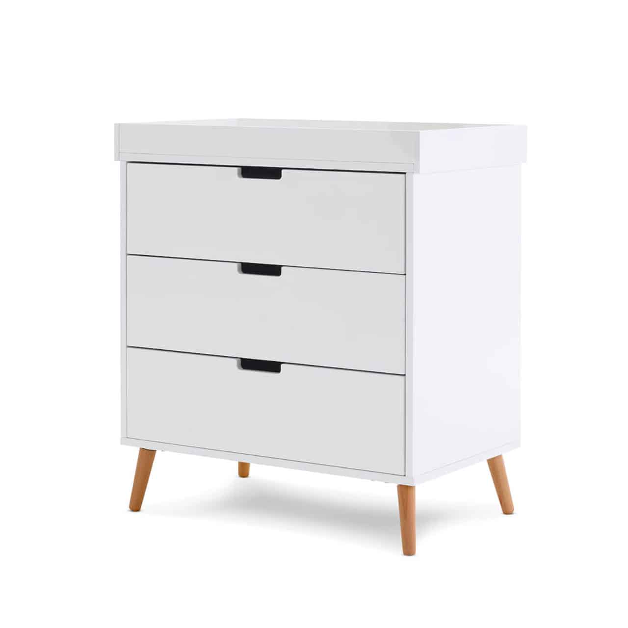Obaby Maya Changing Unit, Obaby Nursery Furniture, Nursery Changing Unit, Scandinavian Nursery Furniture, White Nursery Furniture, Baby Changing Station, Nursery Chest of Drawers, Premium Nursery Furniture, Modern Nursery Storage, Removable Changing Top