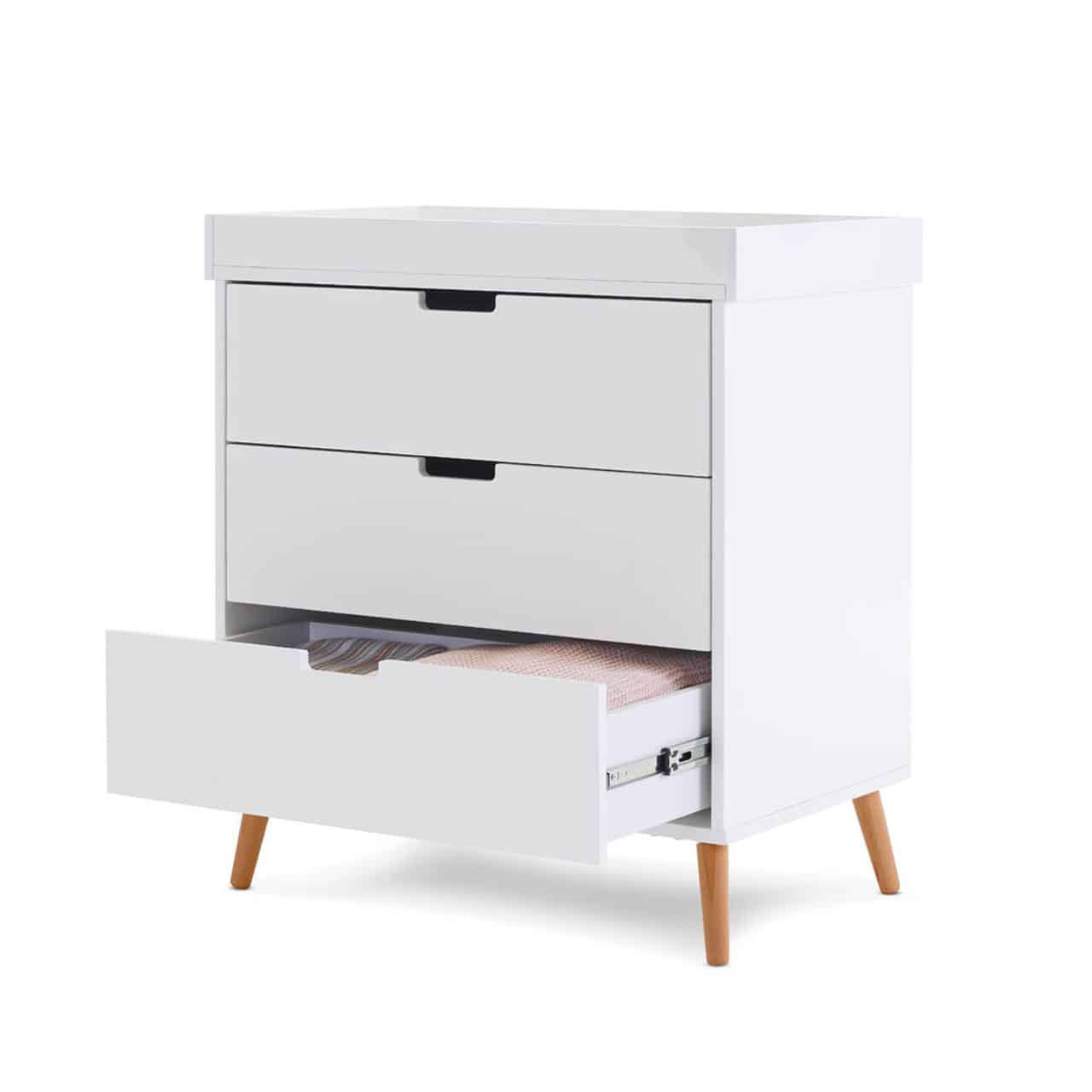 Obaby Maya Changing Unit – White with Natural - Image 3