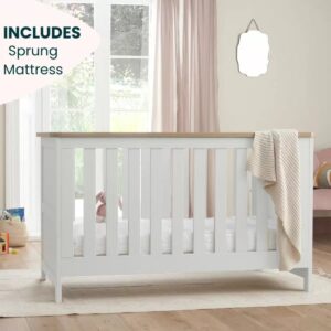 Tutti Bambini Verona Cot Bed – White/Oak
