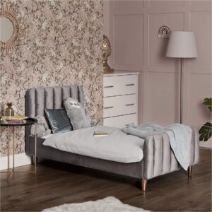 Obaby Gatsby Velvet Single Bed White